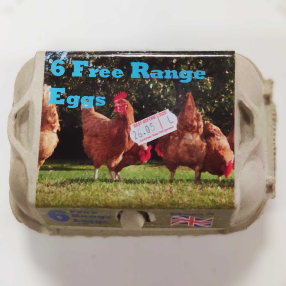 6 Free Range Eggs